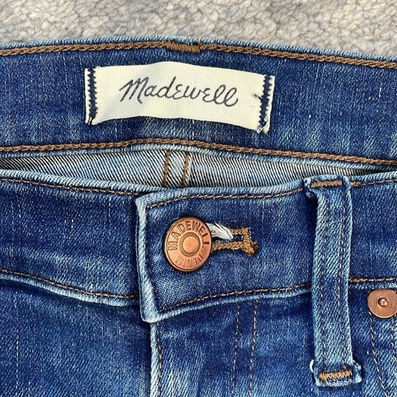 Madewell 8” Skinny Jeans Medium Ames Wash Stretch Classic Casual Sz 28 - Picture 7 of 13